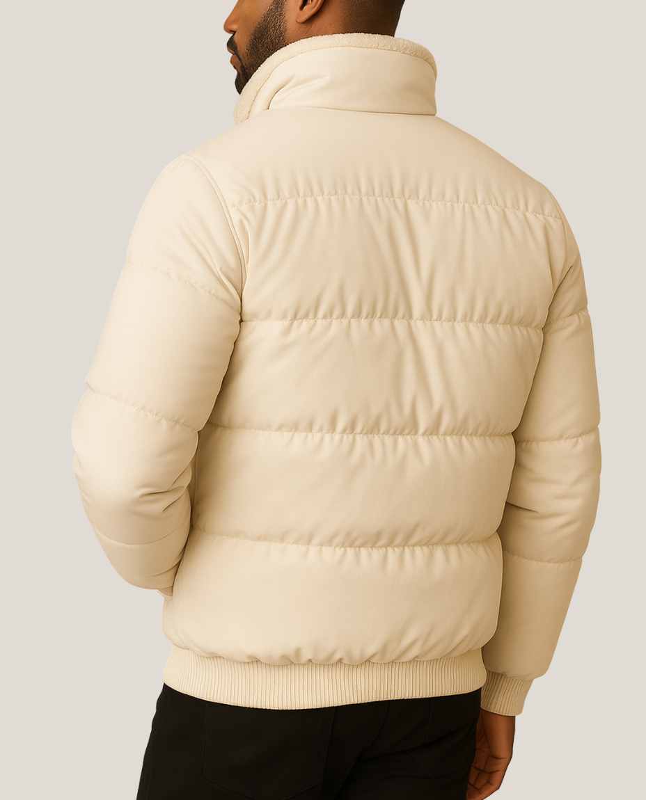 VANXAR SHEARLING-COLLAR PUFFER JACKET