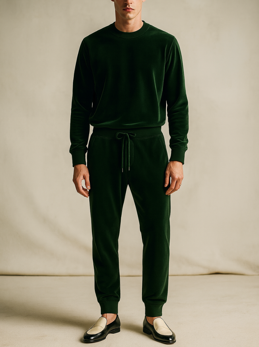 Vanxar Velour Silk Sweatpants