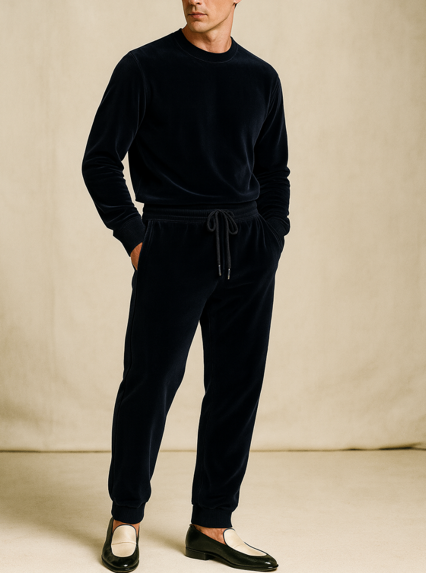 Vanxar Velour Silk Sweatpants