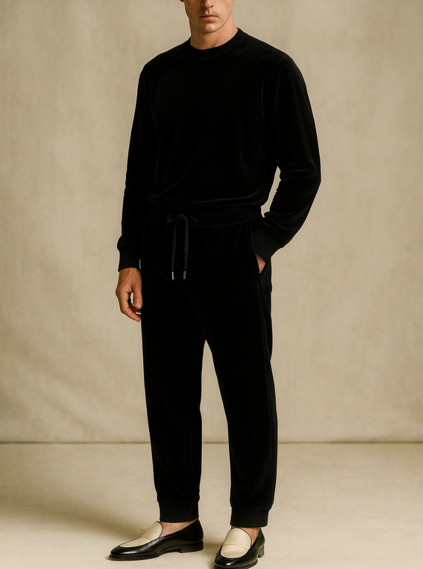 Vanxar Velour Silk Sweatpants
