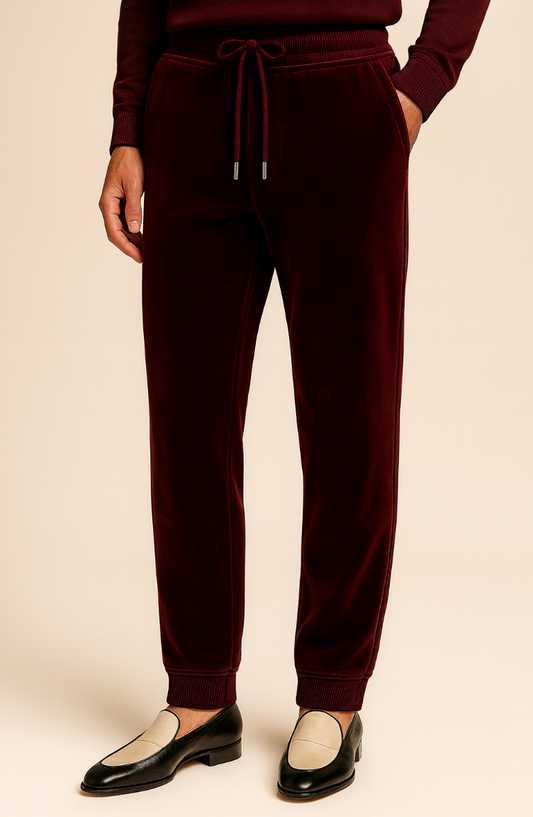Vanxar Velour Silk Sweatpants