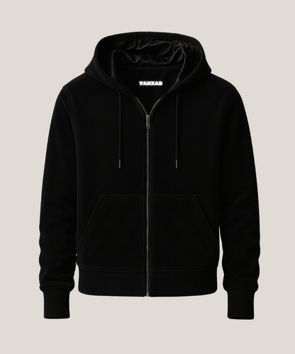 Vanxar Velour Silk Zip-Up Hoodie