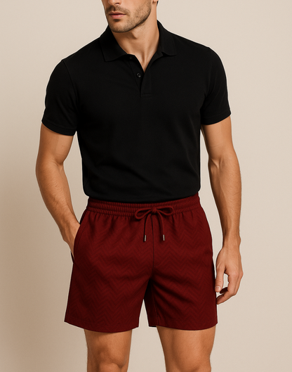 V Pattern Swim Short